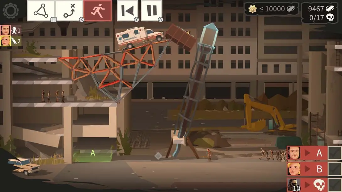 桥梁建筑师：行尸走肉 Bridge Constructor：The Walking Dead 经营 模拟 游戏画面截图