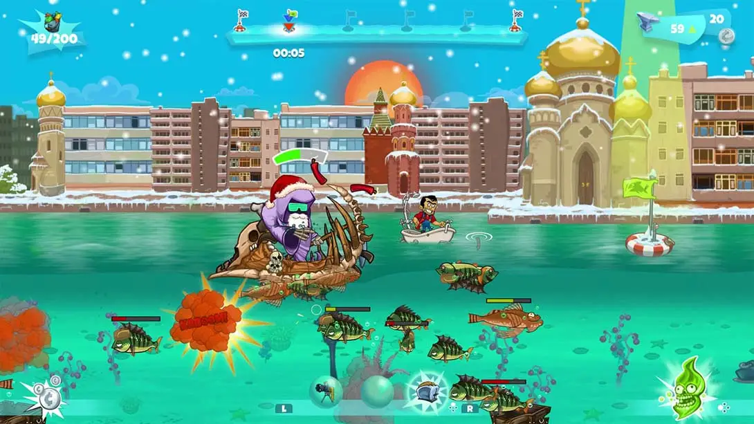 世界炸鱼游戏 Dynamite Fishing World Games 多人聚会 运动 街机 动作 游戏画面截图
