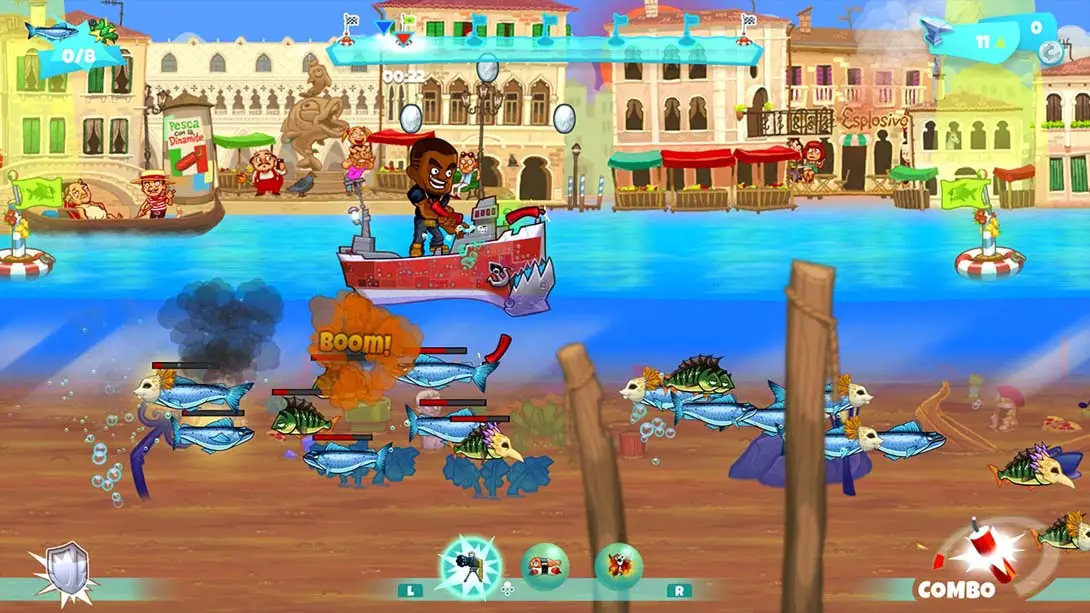 世界炸鱼游戏 Dynamite Fishing World Games 游戏内截图3 多人聚会 运动 街机 动作