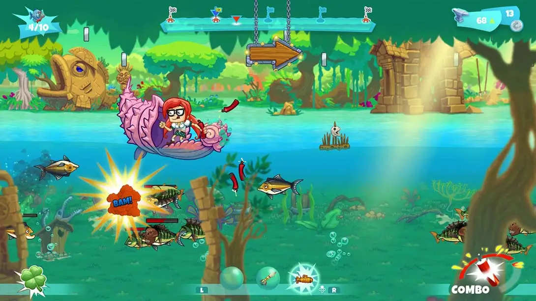 世界炸鱼游戏 Dynamite Fishing World Games 游戏内截图1 多人聚会 运动 街机 动作