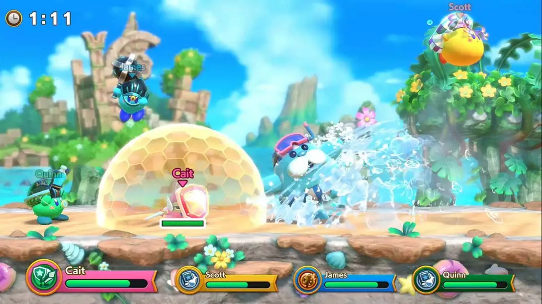 超级卡比：猎人队 Super Kirby Clash 游戏内截图1 热门 闯关 冒险