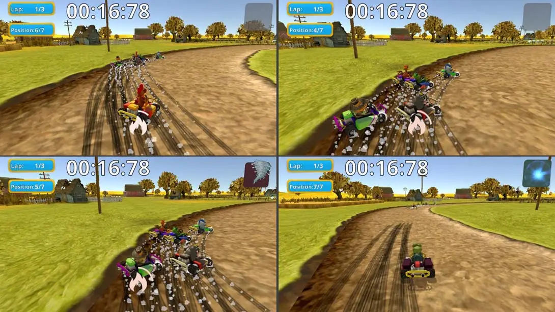 怪鸡卡丁赛2 Moorhuhn Kart 2 竞速 游戏画面截图