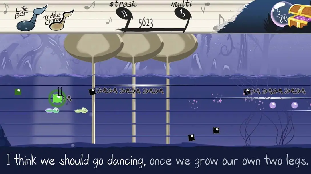 Tre高音安可 Tadpole Treble Encore 音乐 动作 游戏画面截图