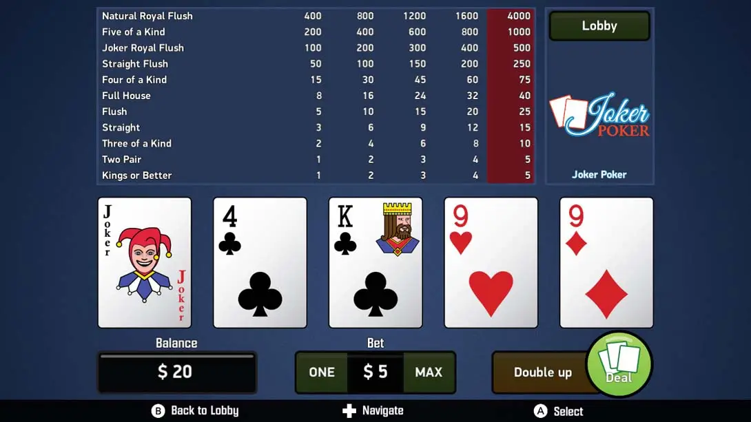 Joker Poker - Video Poker 游戏内截图3 休闲