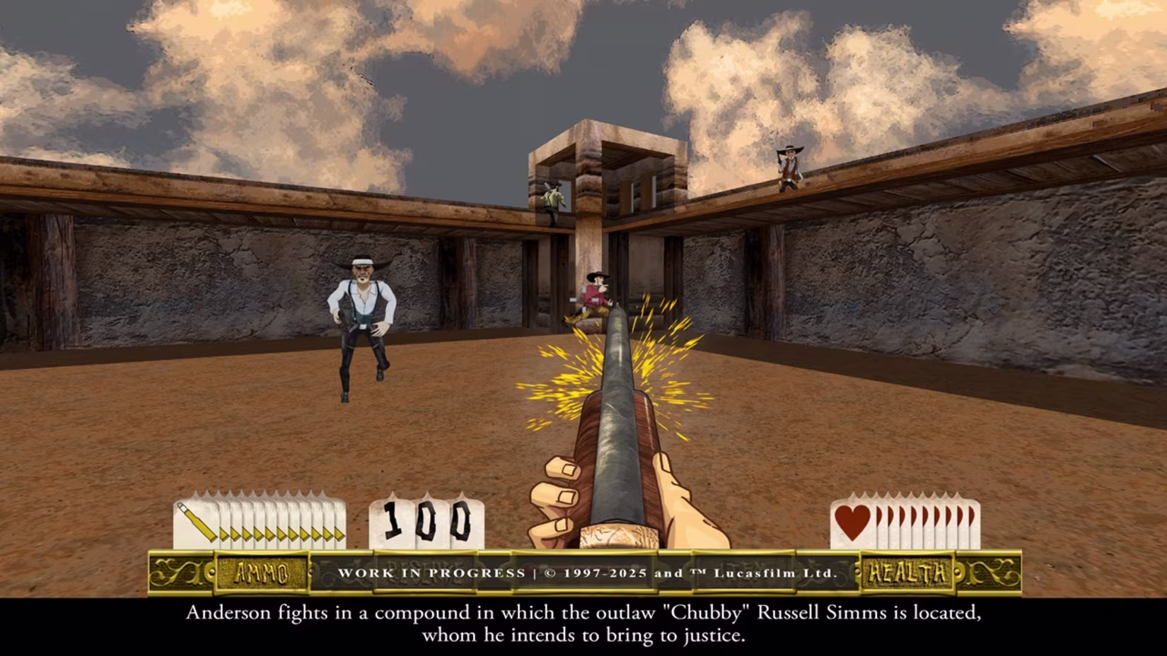 亡命之徒+执法悍将复刻版 .Outlaws + Handful of Missions Remaster 游戏内截图3 街机 射击