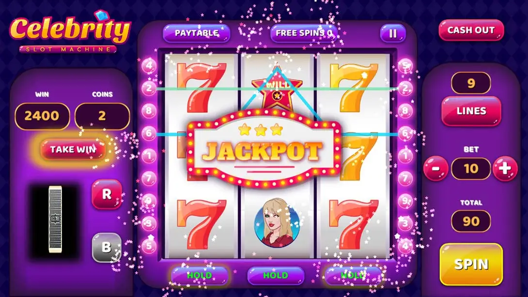 名人老虎机 Celebrity Slot Machine 游戏内截图2 街机