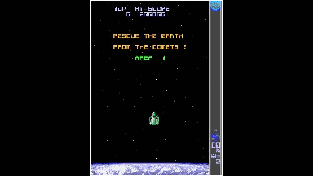 Arcade Archives HALLEY S COMET 街机 飞行模拟 射击 游戏画面截图