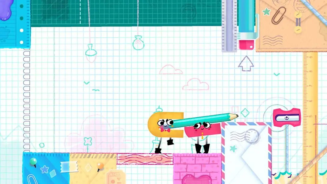你裁我剪！斯尼帕 Snipperclips 游戏内截图1 热门 多人聚会 闯关 益智