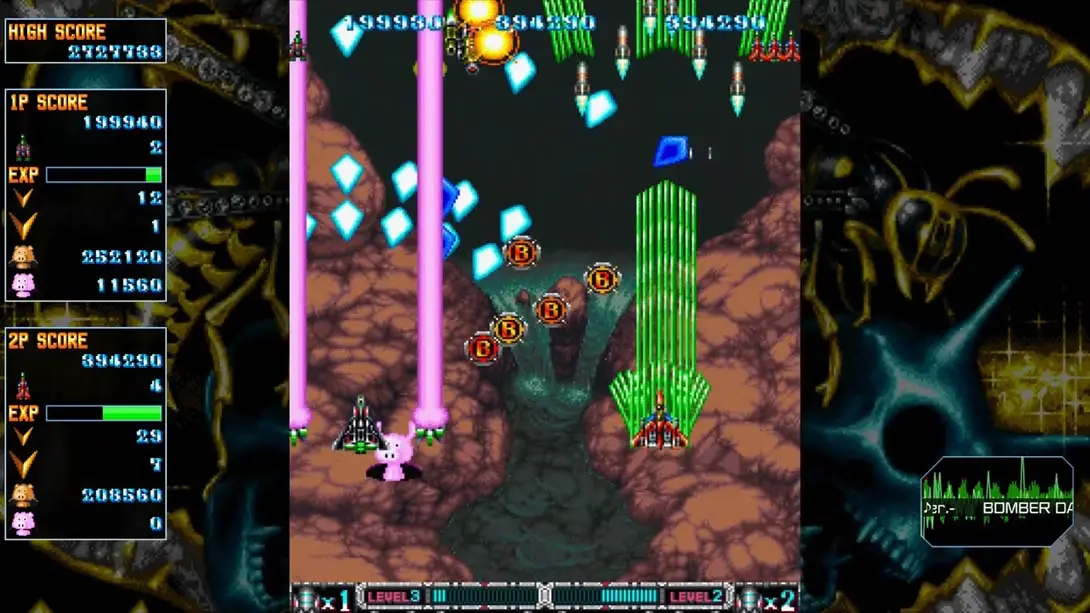 疯狂枪支Saturn 致敬升级版 .BATSUGUN Saturn Tribute Boosted 游戏内截图1 街机 射击
