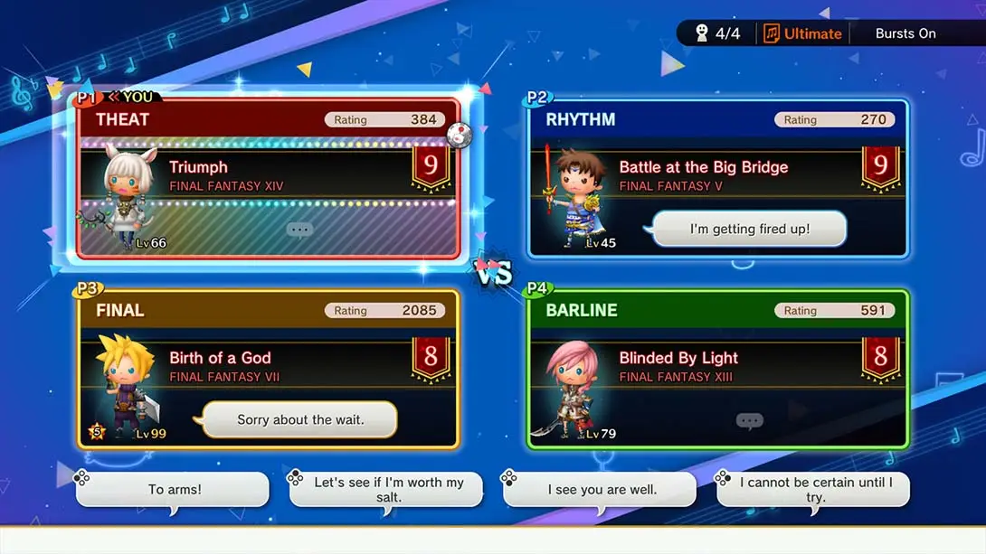 节奏剧场：最终幻想 .THEATRHYTHM FINAL BAR LINE 音乐 冒险 游戏画面截图