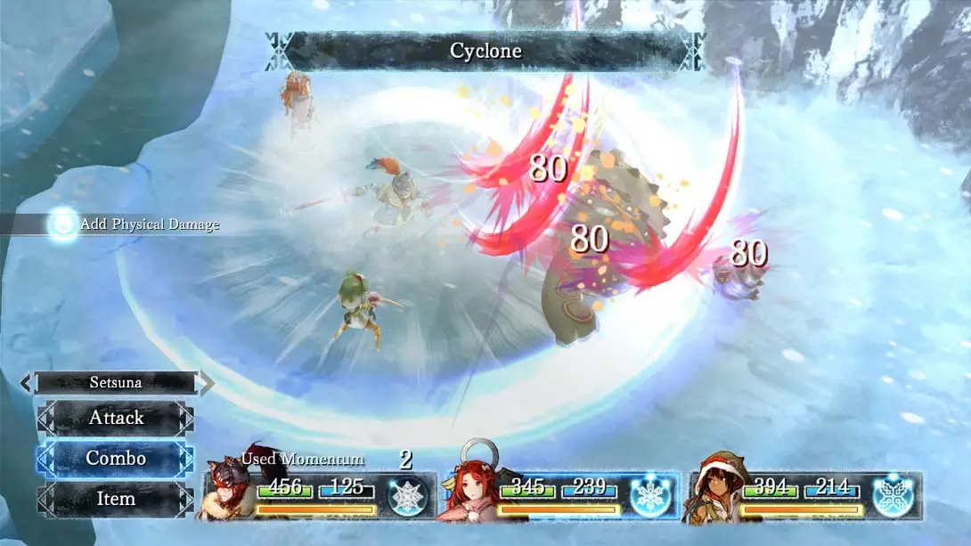 祭品与雪之刹那 I am Setsuna RPG 闯关 解谜 冒险 游戏画面截图
