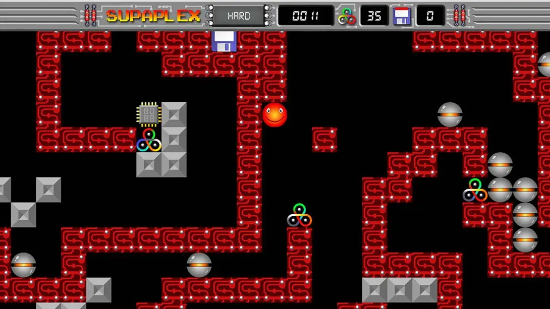 苏普莱克斯 Supaplex Hard 游戏内截图4 科幻 街机 益智 动作