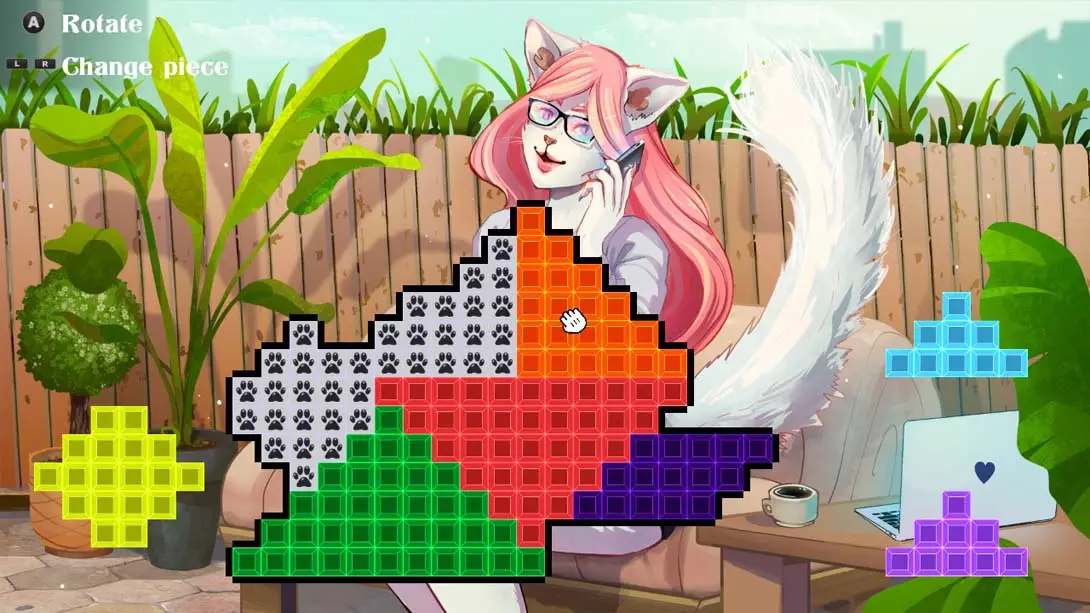 毛茸茸的无尽七巧板 Furry Hentai Tangram 益智 游戏画面截图