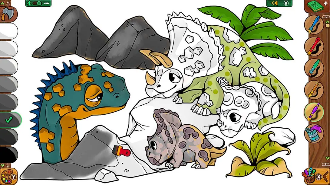 着色页:兰伯希尔故事 Lumberhill Tales: Coloring Pages 游戏内截图1 益智 模拟