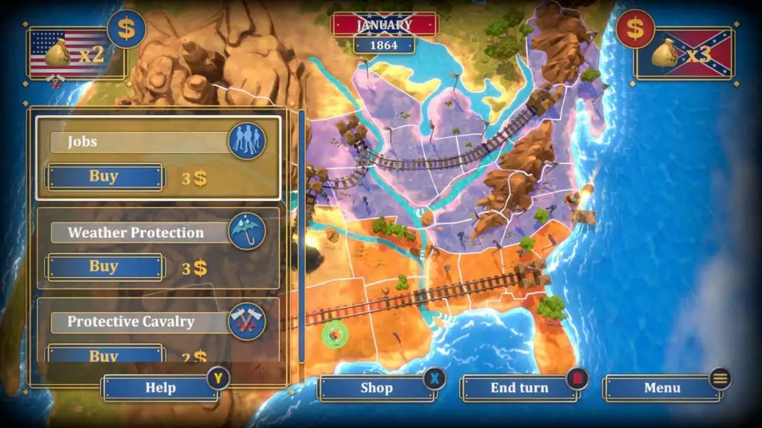 蓝衫军：南北战争 The Bluecoats North & South 游戏内截图1 战争 即时策略