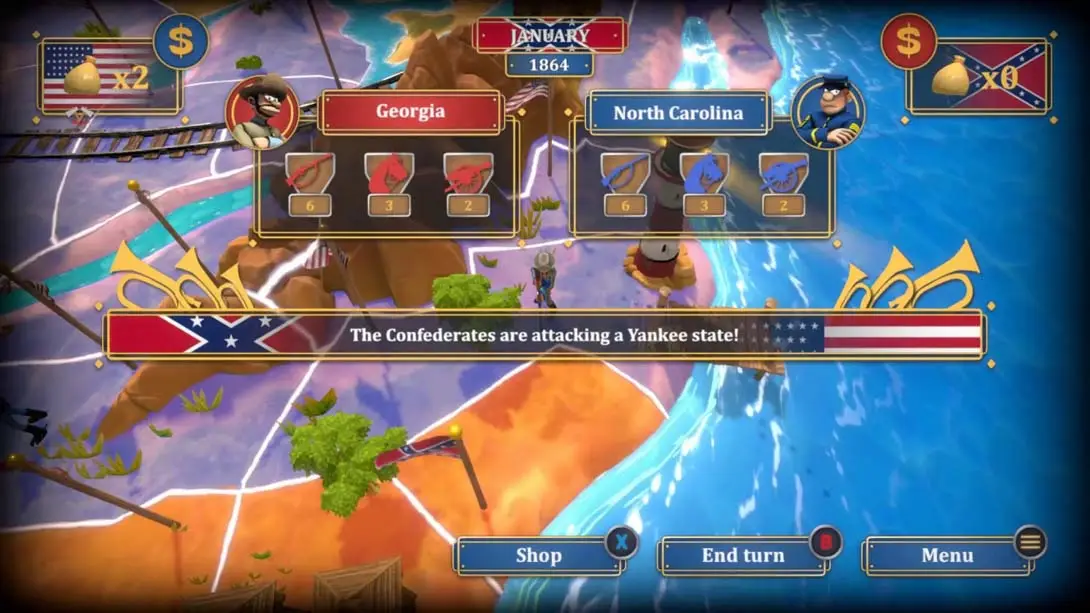 蓝衫军：南北战争 The Bluecoats North & South 战争 即时策略 游戏画面截图