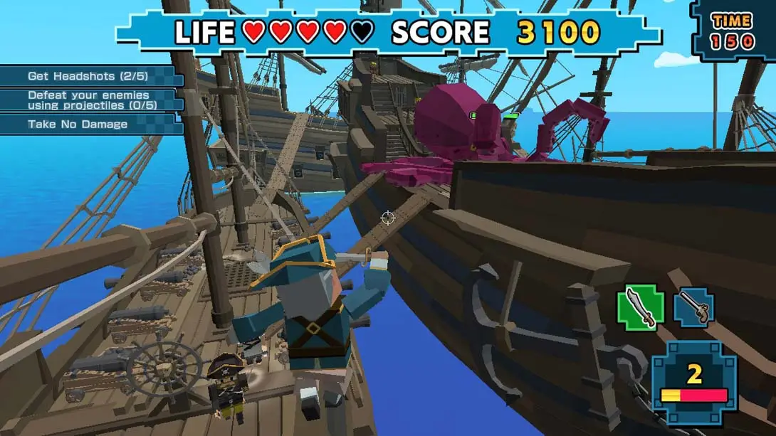 像素海盗 Voxel Pirates 游戏内截图1 格斗 竞速 动作