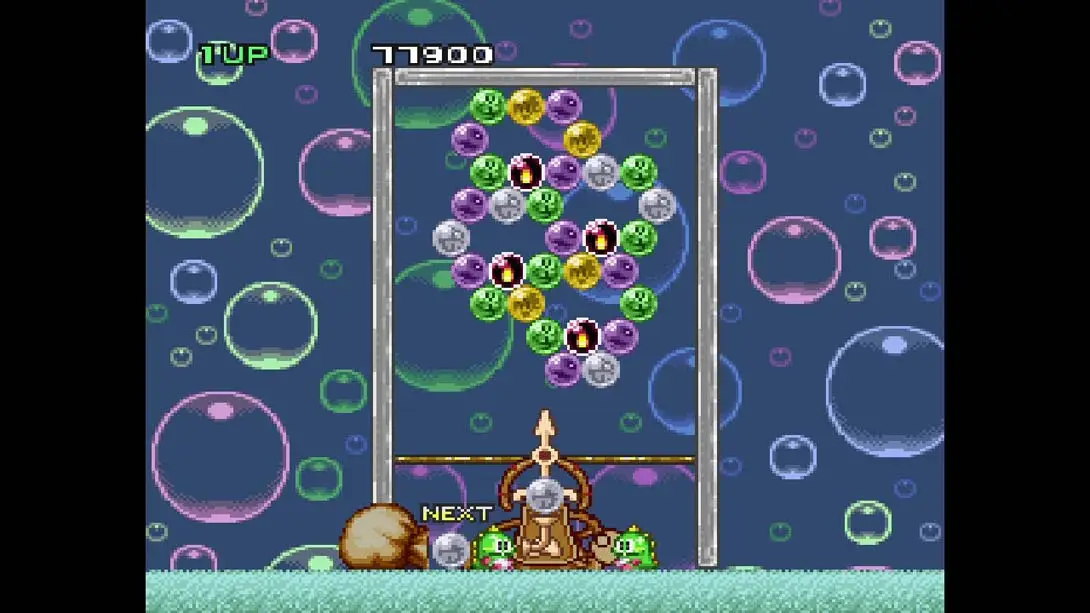 泡泡龙16位主机版 .Puzzle Bobble Bust-a-Move (16-Bit Console Version) 闯关 街机 益智 冒险 游戏画面截图