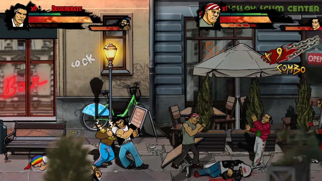 斯奇尼与弗兰科 暴力之拳 Skinny and Franko: Fists of Violence 游戏内截图2 格斗 街机 冒险 动作