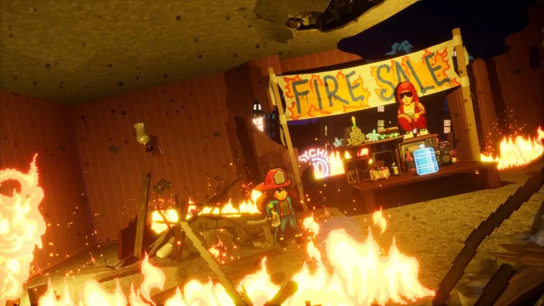 消防女孩的靓丽救援 Firegirl: Hack ‘n Splash Rescue DX 游戏内截图1 热门 闯关 射击 冒险 动作