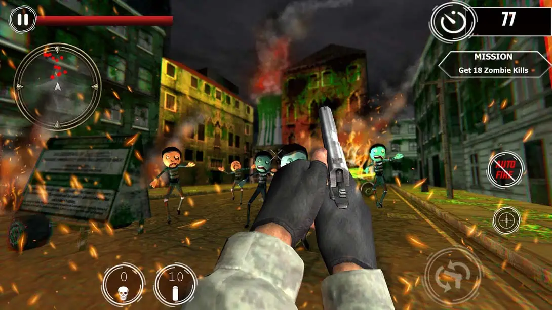 僵尸狙击射击-棍棒战争 Zombie Sniper Shooter - Stickman War 僵尸 即时策略 射击 冒险 动作 游戏画面截图