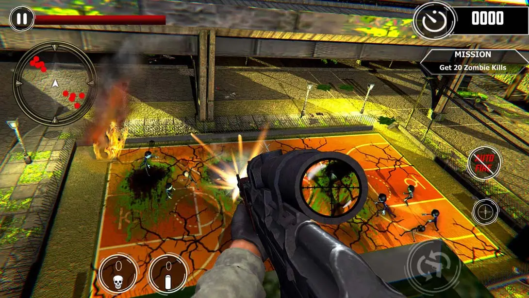 僵尸狙击射击-棍棒战争 Zombie Sniper Shooter - Stickman War 游戏内截图2 僵尸 即时策略 射击 冒险 动作