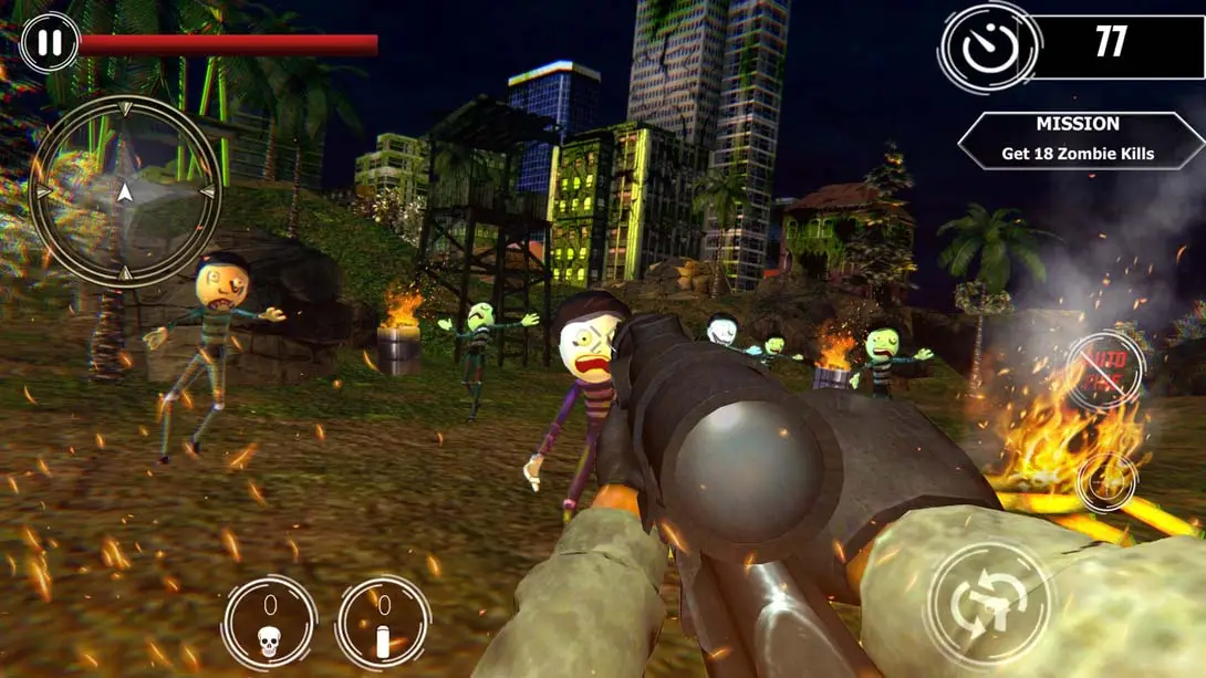 僵尸狙击射击-棍棒战争 Zombie Sniper Shooter - Stickman War 游戏内截图1 僵尸 即时策略 射击 冒险 动作