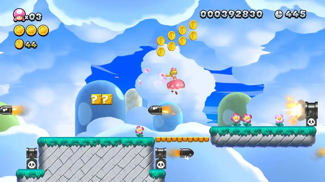 新超级马里奥兄弟U 豪华版 New Super Mario Bros. U Deluxe 游戏内截图1 热门 多人聚会 闯关 冒险