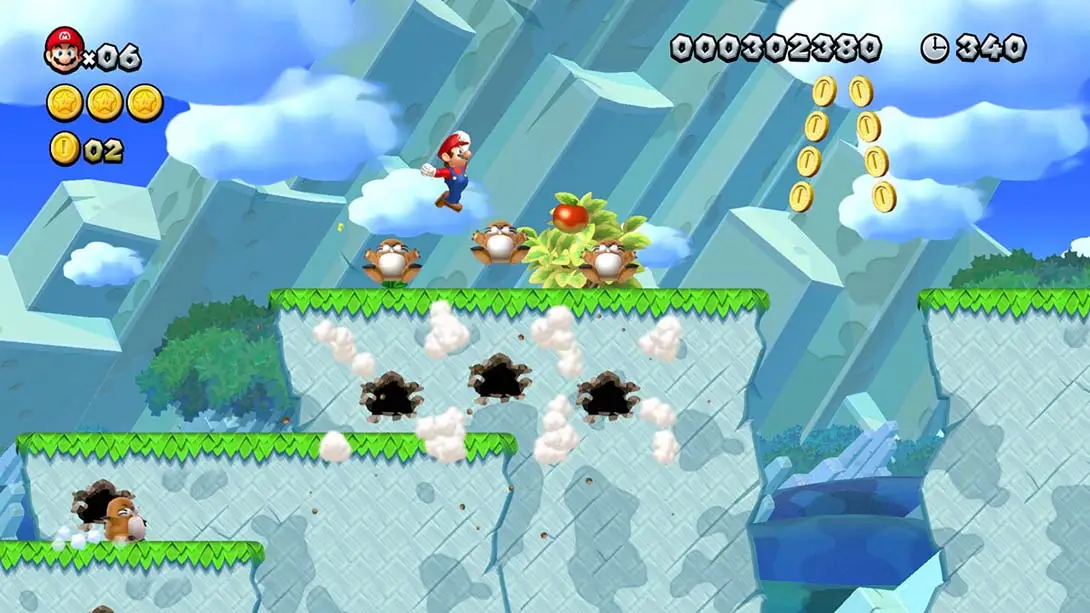 新超级马里奥兄弟U 豪华版 New Super Mario Bros. U Deluxe 游戏内截图1 热门 多人聚会 闯关 冒险